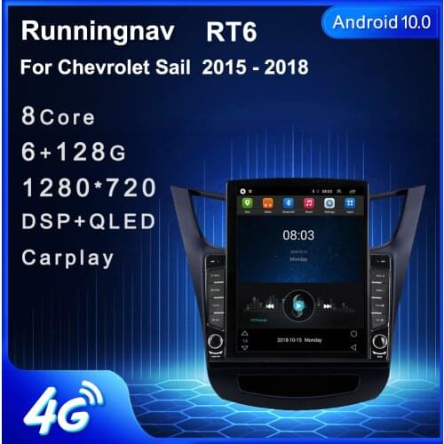 9.7" Android 10.1 For Chevrolet Sail 2015 2016-2018 Tesla Type Car Radio Multimedia Video Player Navigation GPS no DVD