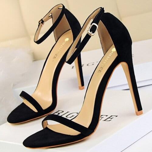 2021 Women 8cm 11cm High Heels Fetish Sandals Lady Gladiator Platform Strap Stripper Shoes Lady Low Heels Wedding Party Sandles