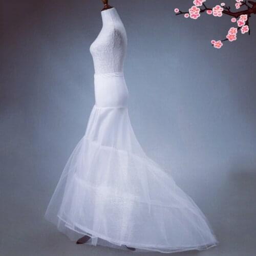 Costumebuy Mermaid Costume Dress Medieval Rococo Underskirt Gothic Ball Gown Dress Petticoat Wedding Crinoline Full Slip 2 Hoop