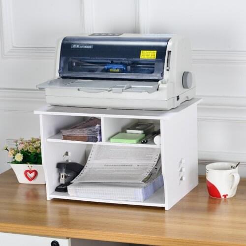 DIY printer elevated office documents ticket desktop storage double LAYER shelf