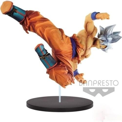 BANDAI Banpresto DRAGON BALL Son goku Figure Gray hair Free heart Anime