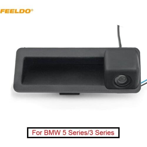 FEELDO 1PC Car Rearview Camera Trunk Handle Camera for BMW 5 Series/3 Series/X6/X5/X1/320i/335i Parking Camera #FD-1994