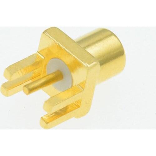 MCX End Launch Female Jack PCB Mount RF Coax Connector Straight 50 Ohm