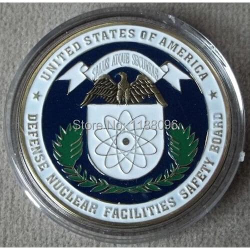 Eagle coins Hot selling Defense Nuclear Facilities Safety Board Challenge Coin cheap custom usa military coins