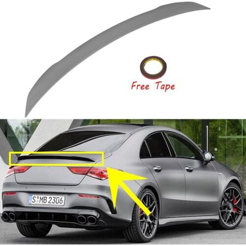 Unpainted For Mercedes Benz W118 C118 CLA35 CLA180 CLA200 CLA250 CLA45 AMG Line 2019 2024 Car Rear Trunk Spoiler Tail Wing Lip