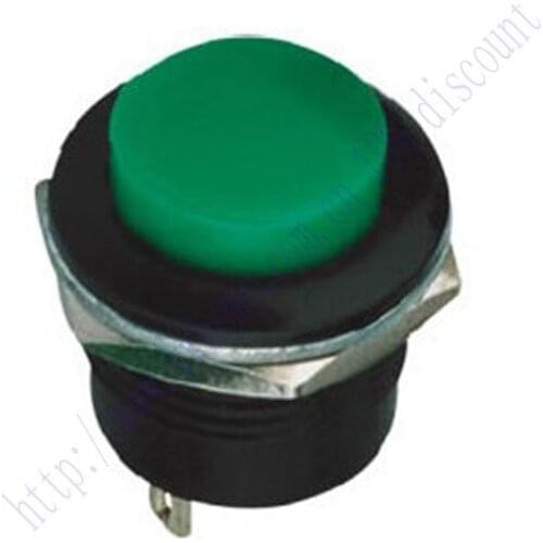 New 1P Momentary on Off N C AC DC 9V 12V Green Push Switch R13 507 GM507