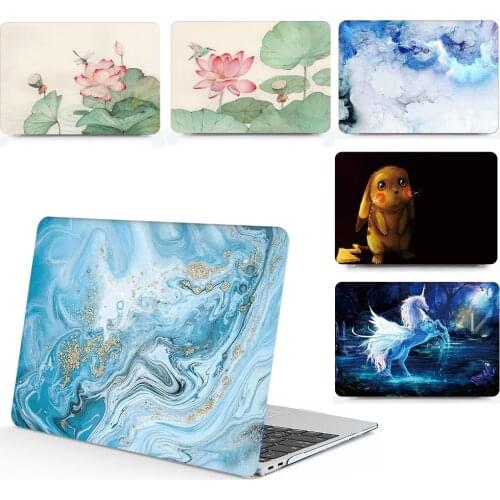 New Marble pattern laptop Case keyboard Cover For Apple Macbook 11 12 13 15 inch Air Pro Retina Touch Bar for MAC 11.6 13.3