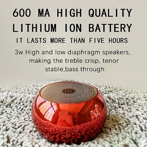 Portable Wireless Bluetooth Speaker Mini Bass Column Powerful 3D Stereo Music Center System Streamer Colorful Metal Plugable USB