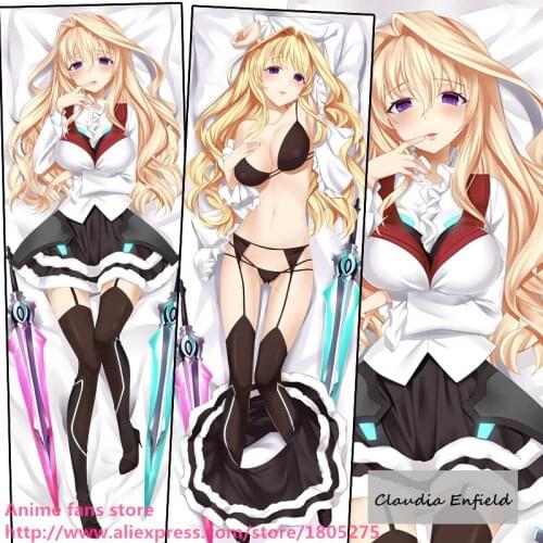 Sexy Japanese Anime Gakusen Toshi Asterisk Claudia Enfield Cute Pillowcase Pillow Case Cover decorative Hugging Body Bedding