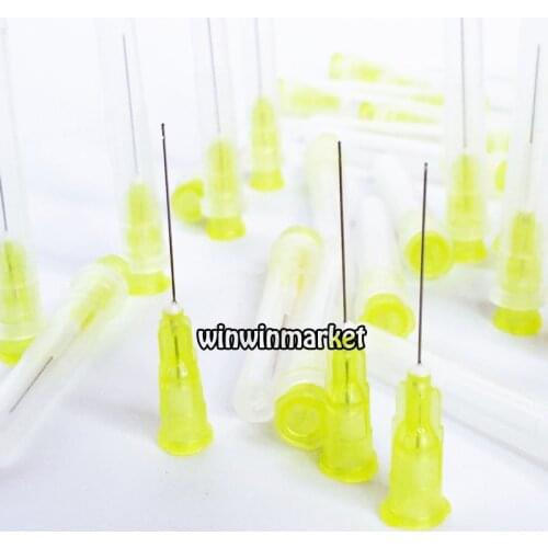 30Pcs Dental Endo Irrigation Needle Tip 30GA End-Closed Side Hole Endo Syringes