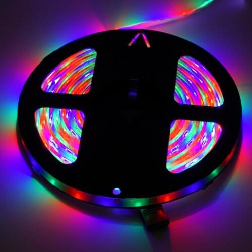12V RGB LED Strip Light 5M 300Leds Waterproof Flexible DiodeTape Lamp Night light Home Decoration Festival Party BackLight Light