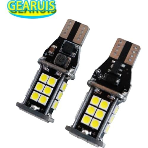 High power W16W T15 LED Bulbs Canbus 24 SMD 3030 0.44A error Free Backup Light 921 912 W16W Bulb Car reverse lamp Xenon White