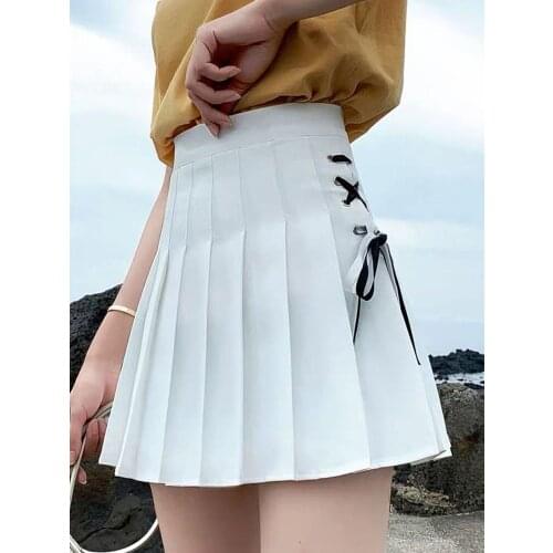 Pleated Skirt Female Spring And Summer New Style Skirt Strap Skirt Korean Style College Style Short Harajuku JK A-line Skirt