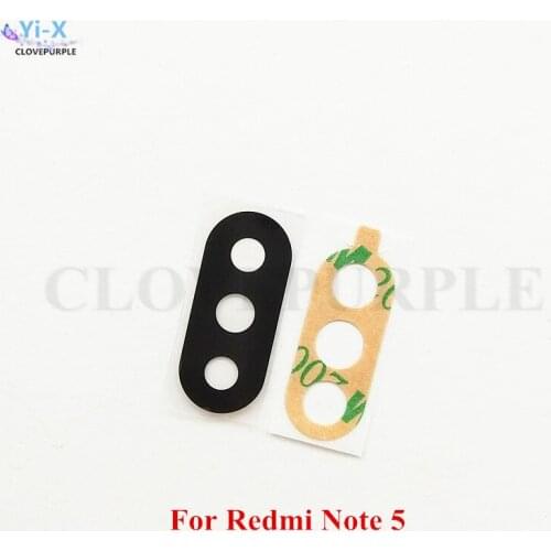 For Xiaomi Redmi Note 5 Note5 Rear Back Camera Glass Lens With Adhensive Sticker Replacement Parts