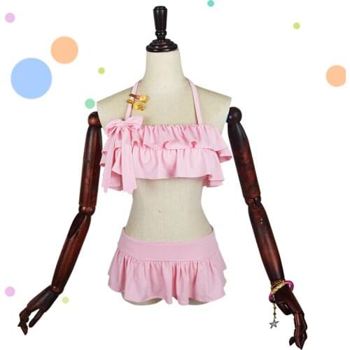 Anime Cinderella Girls Koshimizu Sachiko Summer Swimsuit Uniform Cosplay Costume Women Swimwear