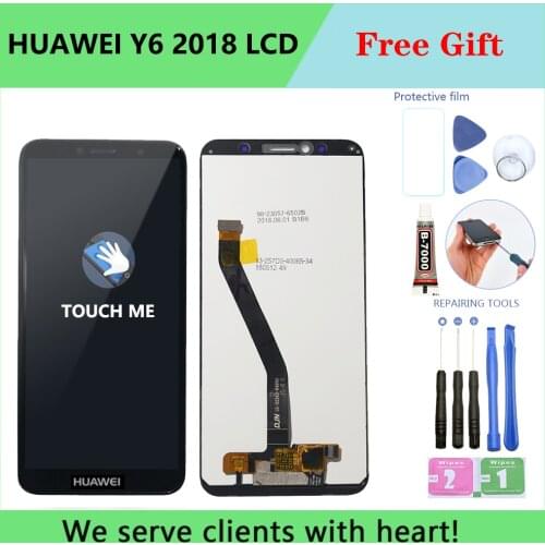 AAA For Huawei Y6 2018 LCD Display Touch Screen Digitizer For Huawei Y6 Prime 2018 LCD ATU L11 L21 L22 LX1 LX3 L31 L42 Screen