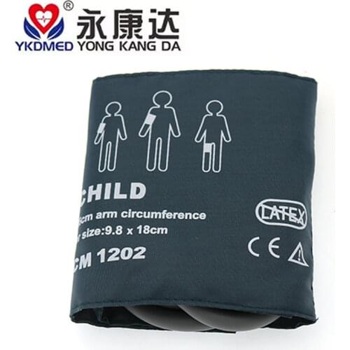 Compatible Reusable Bladder NIBP Cuff Pediatric 18-26CM Two Tube 10pPcs/Lot