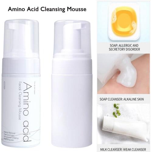 100ml Naked Bottle Amino Acid Cleansing Mousse Cleansing Bubble Weak Acid facial cleanser face wash beauty products skin care