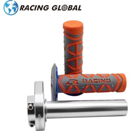 ALCON-Racing 7/8'' 22mm CNC Aluminum Grips Motorcycle Grip Throttle Settle Handle + Handle cover Accelerator Moped Scooter