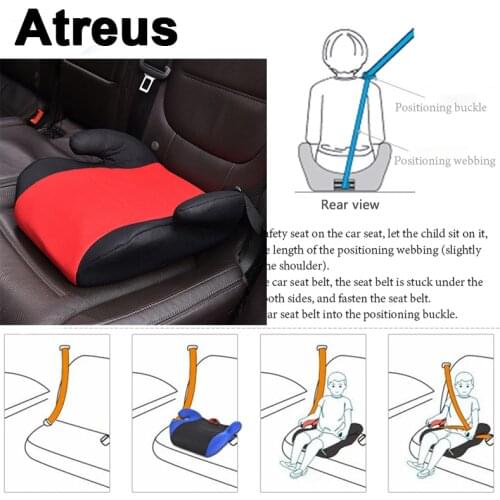 Atreus Portable Car Seat Belt Kid Thicken High Chairs Cover Cushion for Mercedes Benz W204 W203 W211 AMG Mini Skoda Octavia A5