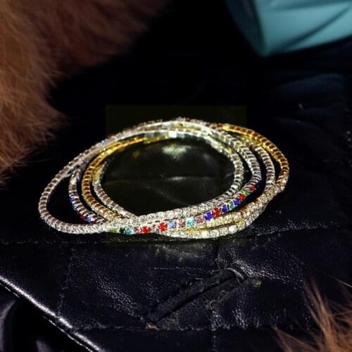 Bohemian Cubic Zirconia Handmade Bracelets Vintage Multilayer Ethnic Bracelet Beads Elastic Jewelry 2021 Colorful Gifts Y5P4