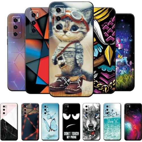 VIVO V20 SE Case Silicone Soft TPU Phone Bumper For VIVO V20 se Case Covers For VIVO V20 se V 20 SE Cool Cat Black Cute Cover