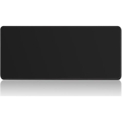 Pure Black Large Gaming Mouse Pad Extra Lockeged Mouse Mat Keyboard Mat Table Mat Desk Mat for Notebook Laptop Gamer Mousepad