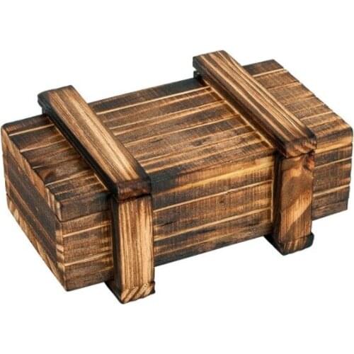 Wooden Compartment Magic Trick Box Creative Brain Teaser Logic Educational Fun Drawer Puzzle Secret Trick Box YH1756