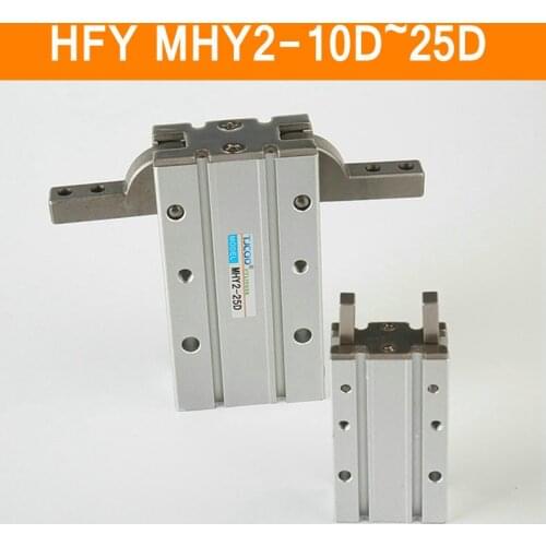 HFY MHY2 10D 16D 20D 25D Double Acting Pneumatic Gripper SMC Y Type 180 Degree Angular Style Aluminium Clamps Bore 10-25mm