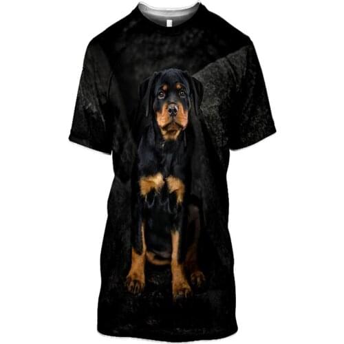 Dog Animal 3D Print Men Women T Shirt Casual Hip Hop Summer Short Sleeve Mens Tees Tops Harajuku Shirts