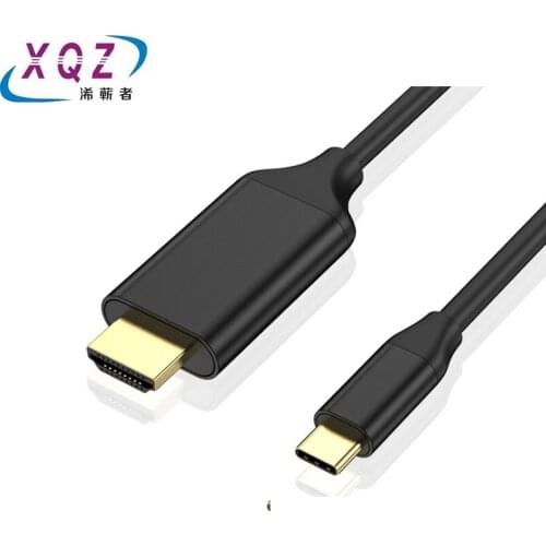 1.8M Type-c to HDMI cable 4K*2K 60Hz USB-C to HDMI male to male 3.1 to HDTV copper black