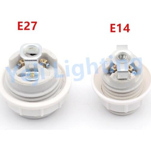 Free shipping E27 E14 Ceramic lamp holder lamp socket lamp base edison retro ceiling rose fittings lighting accessories