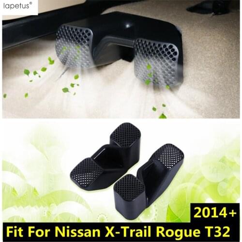 Lapetus Accessories For Nissan X-Trail X Trail Rogue T32 2014 - 2020 Seat Below Air Conditioning AC Vent Protect Cover Kit Trim
