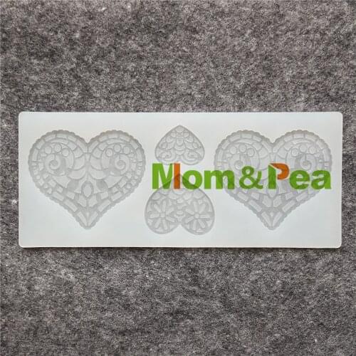 Mom&Pea CX152 High Quality Heart Shaped Silicone Mold Chocolate Mold Cake Decoration