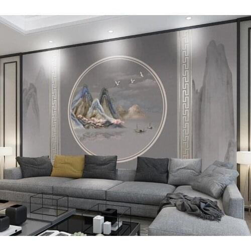 Custom Mural Wallpaper 3D Chinese style flowers and birds Upscale Wall Painting Living Room bedroom Sofa Study Home Decor sticke