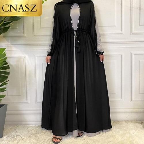 Latest High Quality 2 Piece set Dress For Muslim Women Robe Femme Hiver Fashion Beautiful Muslim Dress Women Musulman Ensembles