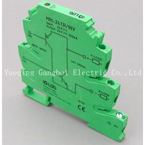 NPN PNP signal converter PLC sensor polar level conversion module MRI-24TR/INV