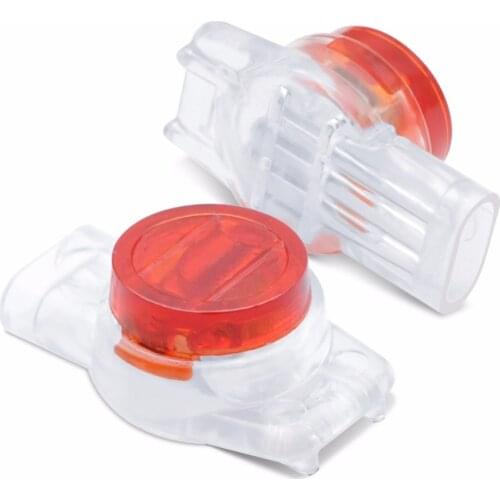 200pcs K3 Wiring Sub-Network Cable Phone Line Three-wire Quick Connection Terminal Applicable Wire Diameter: 0.4mm-0.9mm