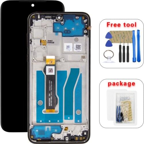 High Quality For Motorola Moto G8 Plus XT2019 XT2019-1 XT2019-2 LCD Display Touch Screen Digitizer Frame Assembly Tools Adhesive
