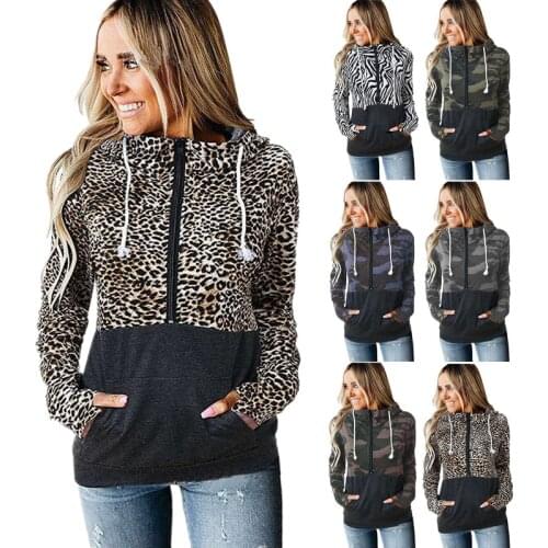 Hoodies Women 2021 New Fashion Europe And The United States Trade Autumn Hoods Printing Loose Fleece Sweatshirt LDM201022