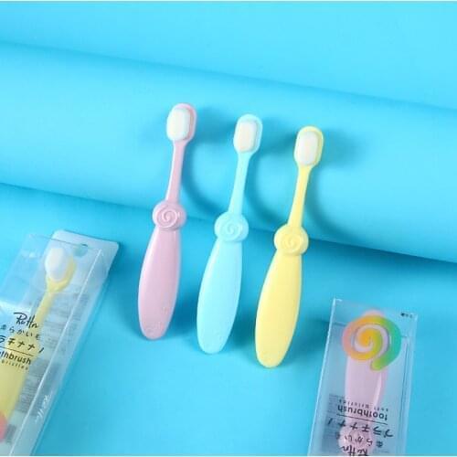 Childrens Hair Toothbrush Single 1-2-3 Years Old Infants Deciduous Teeth Soft Hair Toothbrush Customizable Wholesale