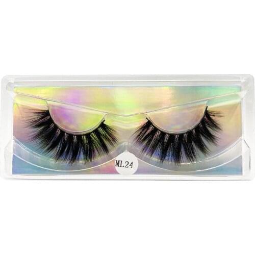 1Pair Fake Eyelashes Natural Long 3d Mink Lashes Makeup Soft Volume Fluffy Wispy False Lashes Mink Eyelashes maquiagem