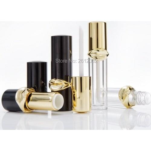 100pcs Elegant Clear Empty Lip Gloss Liquid Bottle DIY Plastic Lipstick Tube Professional Women Beauty Makeup Refillable Tools