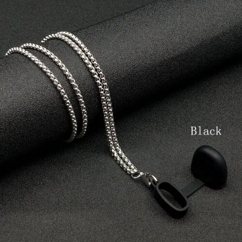 50pcs/lot Decoration necklace stainless steel lanyard vapeband cap cover for nfix zero nord novo 2 rpm40 80 vinci x uwell