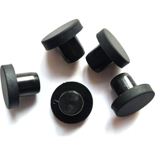 50pcs Solid Silicone Rubber Plugs Dust Plug 3mm~15mm Black Cap Silicone Plug Acid And Alkali Resistance