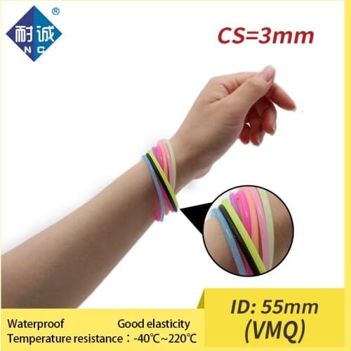 Bracelet O-ring rubber bracelet cute girl gift Band wristband 8 kinds of candy-colored Silicone rubber
