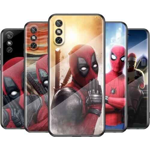Deadpool Marvel Dead Pool For Huawei Y6 Y7 Y9 Y5P Y6P Y8S Y8P Y9A P Smart Z 2019 2020 2021 Tempered Glass Phone Case