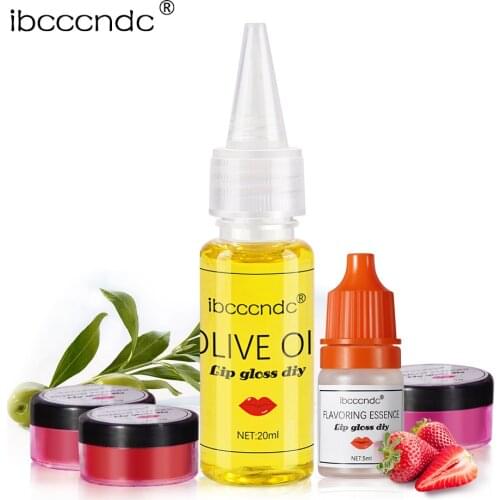 DIY Lip Gloss Base Oil DIY Lipstick Material Natural Food Grade Flavor Essence Natural Olive Essence Oil Lipstick Pigment Powder