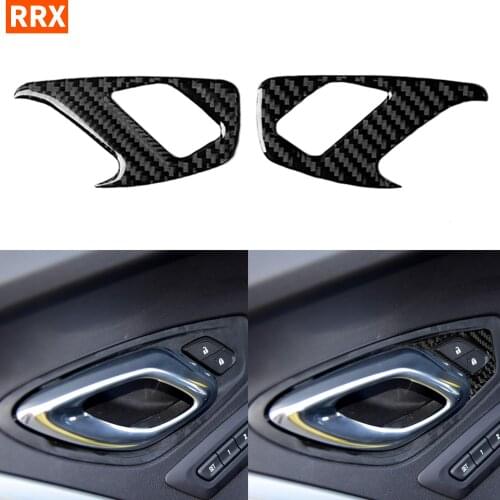 For Chevrolet Camaro 2016 2017 2018 2019 Door Lock Switch Panel Car Accessories for Camaro Carbon Fiber Interior Cover Trim
