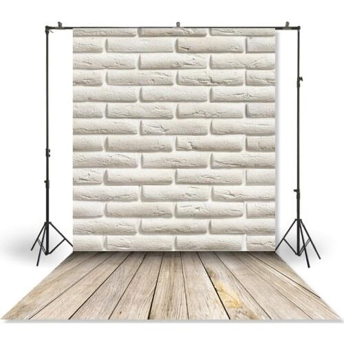HUAYI Photography Backdrop Newborns Baby Child Photo Booth Background Vintage White Brick Wall Studio Portraits PhotodropXT-1728